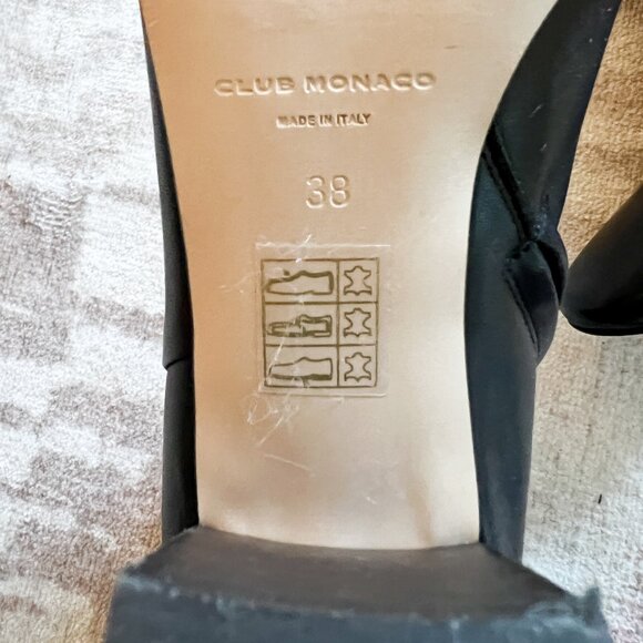 Club Monaco Black Leather Boots - Picture 10 of 15